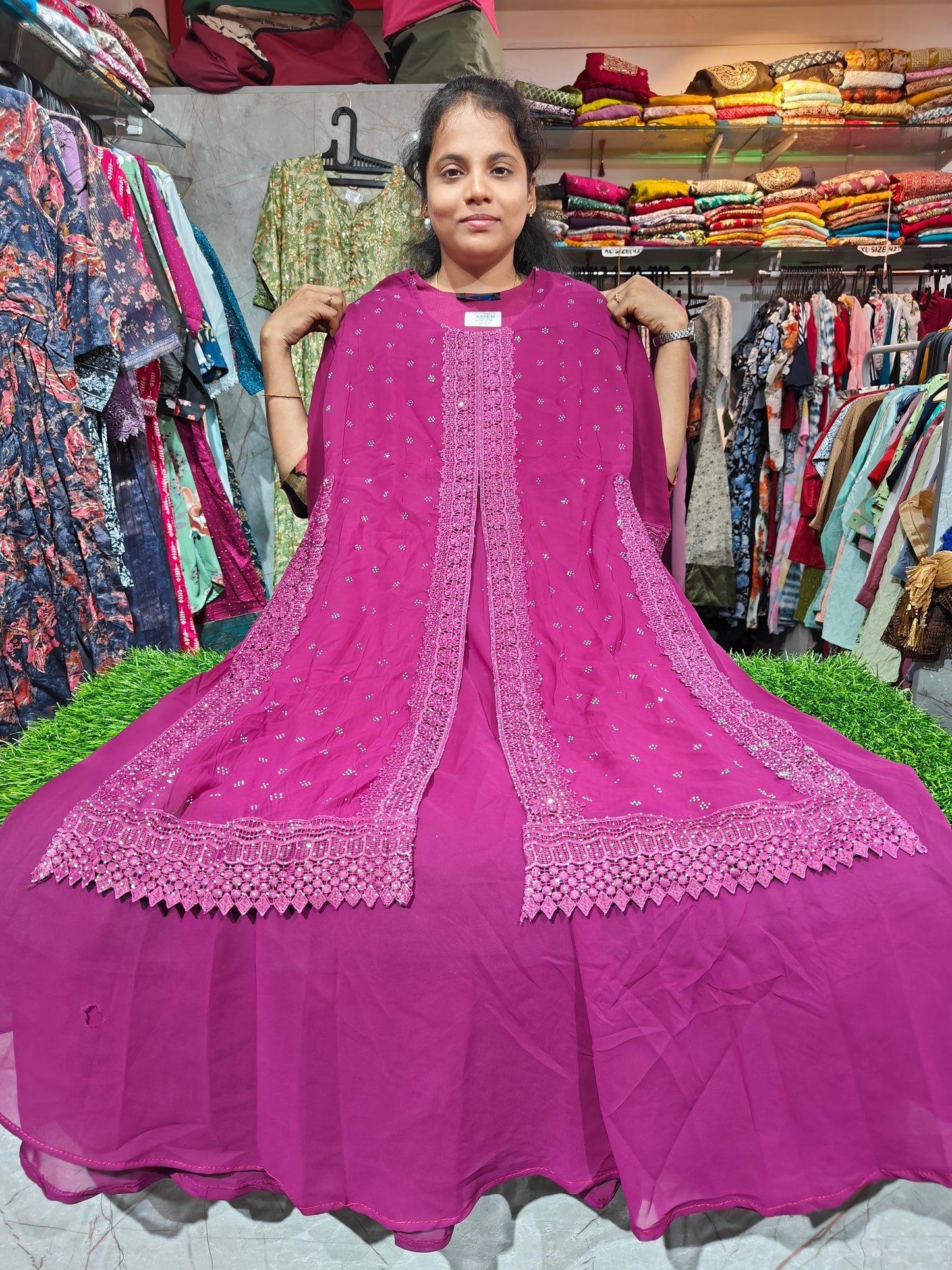 Fancy Anarkali Kurti – Georgette Fabric | L, XXL, 3XL | Elegant Women’s Wear | ₹699 | AKFL699