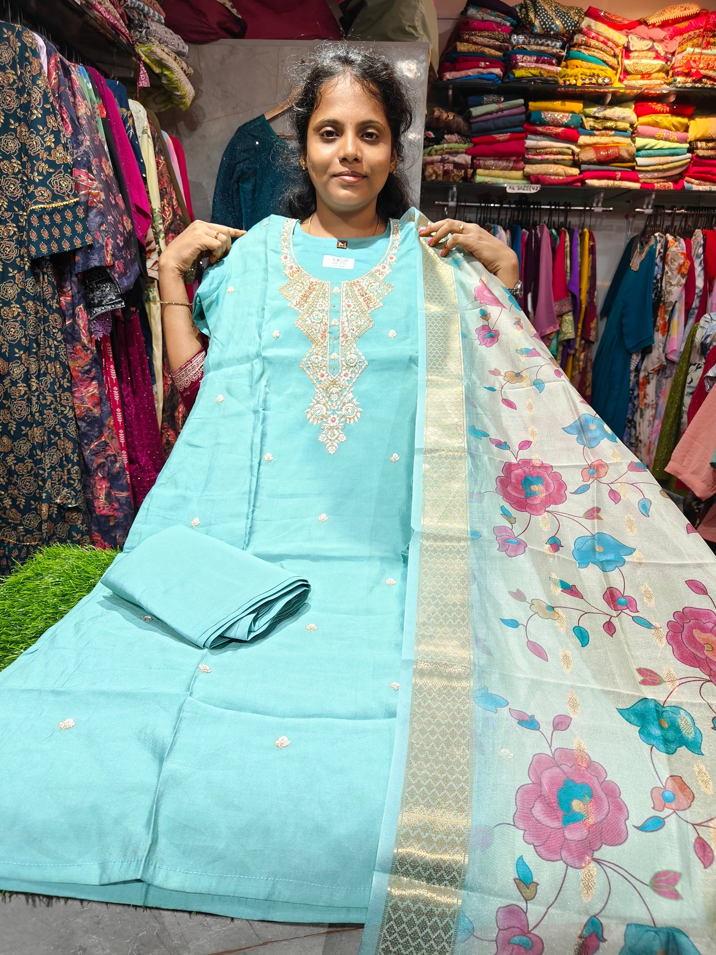 Silk Partywear Salwar Set – NAA849 | Elegant Ethnic Wear for Women | Sizes M to XXL | Price ₹849