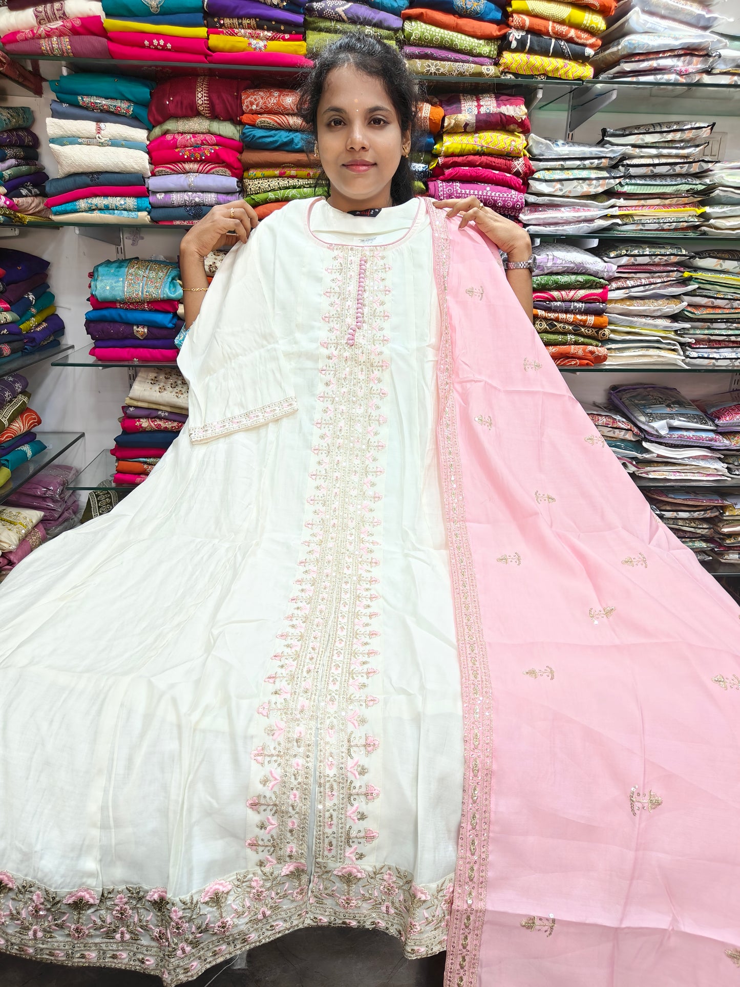 π π₯ Trending Anarkali Kurti With Dupatta β PSTS76 π₯ π