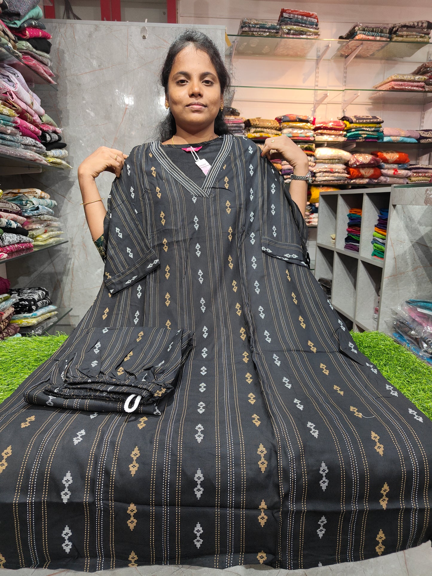 Plus Size Rayon V-Neck Cord Set PSCS93 3XL to 5XL at ₹499 | Stylish & Comfortable Women’s Wear