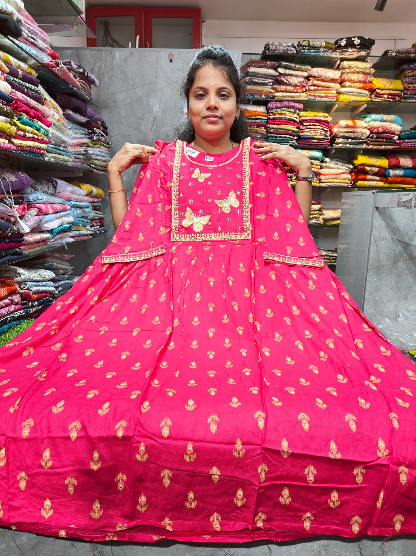 Rayon Cotton Short Umbrella Kurti for Women | Casual Ethnic Wear Dress | PSUK117 | Just ₹399