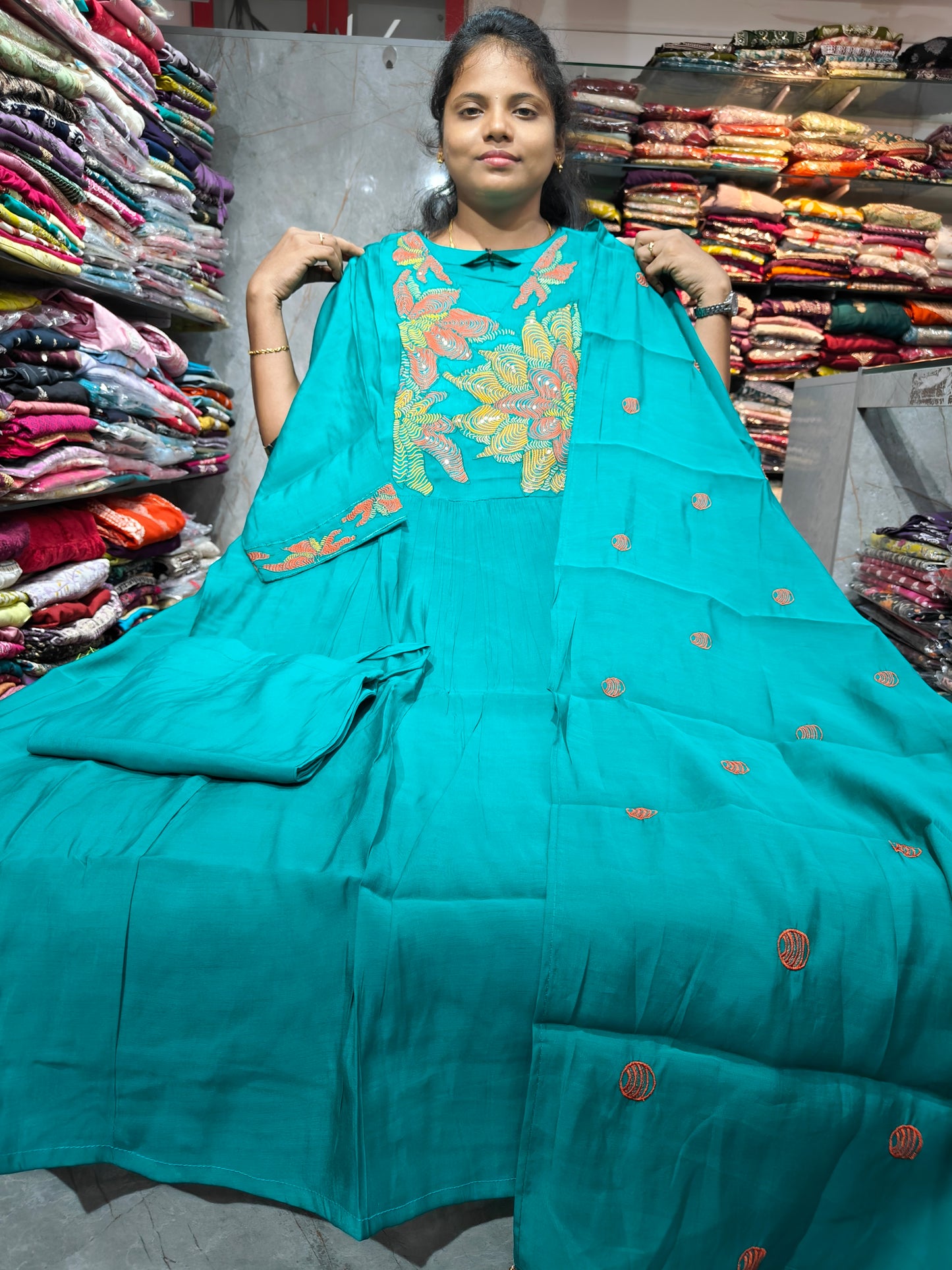 PSFS110 Silk Material Umbrella Model With Lining | Plus Size 3XL to 5XL | ₹1099