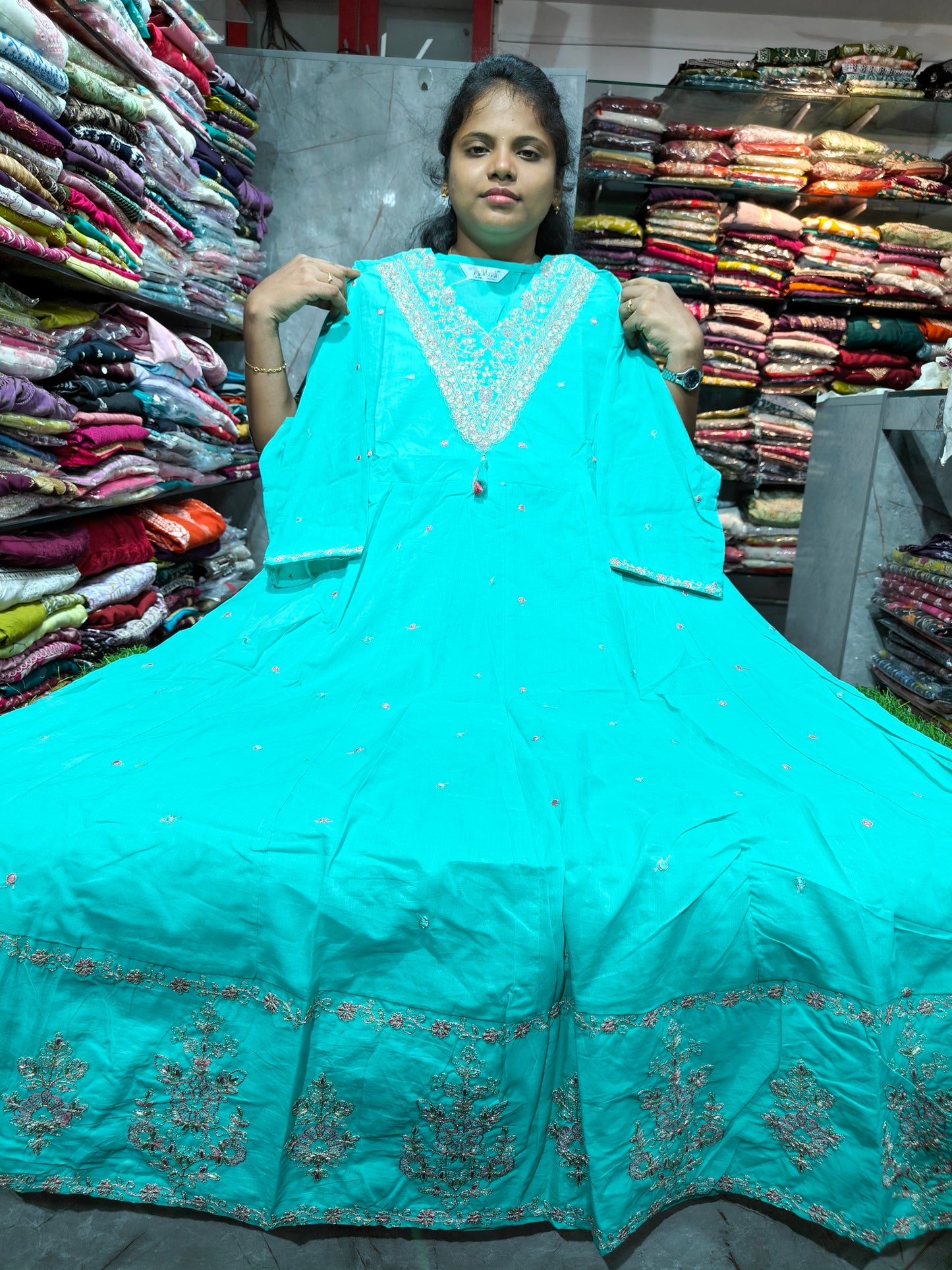 PSUK126 Trending Model Anarkali Kurti | Cotton Fabric | 4XL to 6XL | ₹599 Only