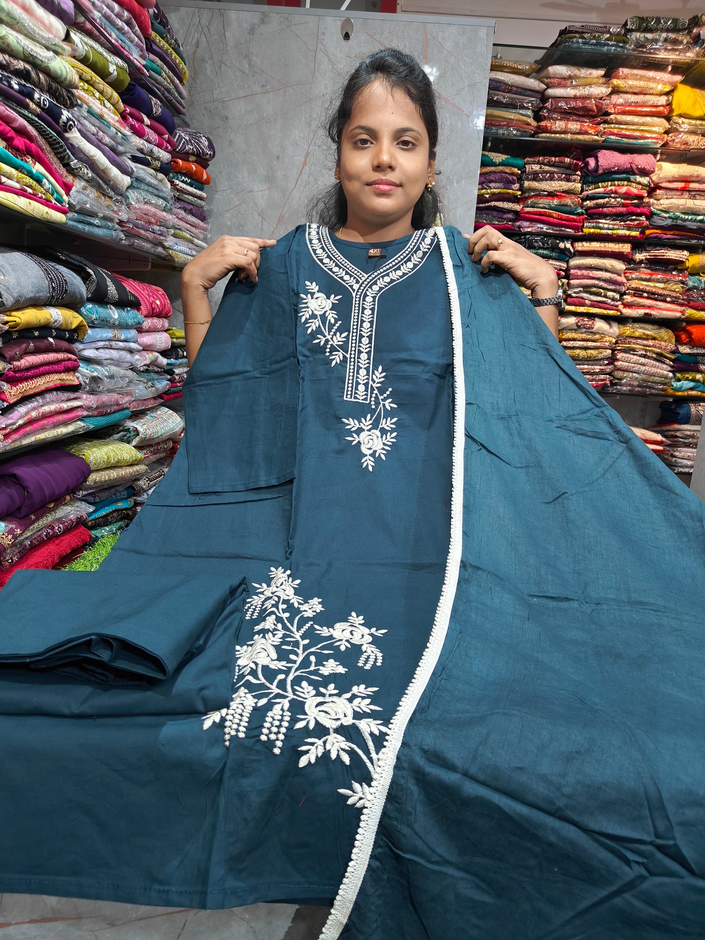 Dhabu Cotton Side Cut Salwar Set for Women | Cotton Fabric | XXL, 3XL, 4XL & 5XL | PSCS129 | Just ₹850