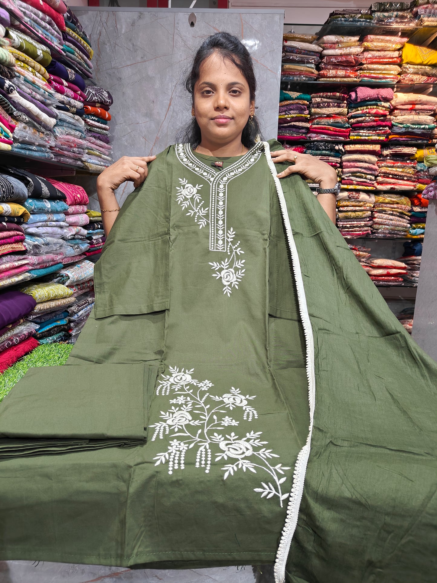 Dhabu Cotton Side Cut Salwar Set for Women | Cotton Fabric | XXL, 3XL, 4XL & 5XL | PSCS129 | Just ₹850