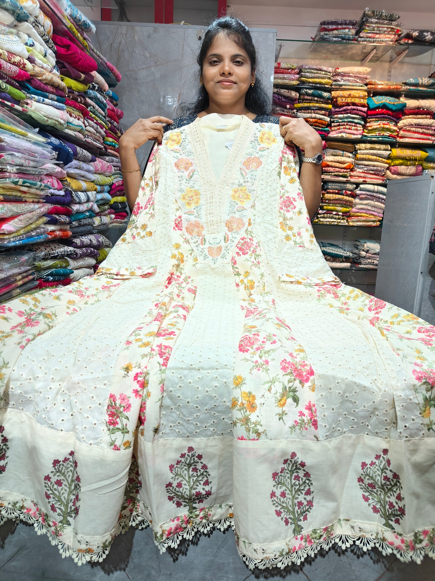 Plus Size Mal Cotton Anarkali Kurti | 3XL to 6XL | With Lining | Soft Cotton Kurti | Just ₹850 psuk138