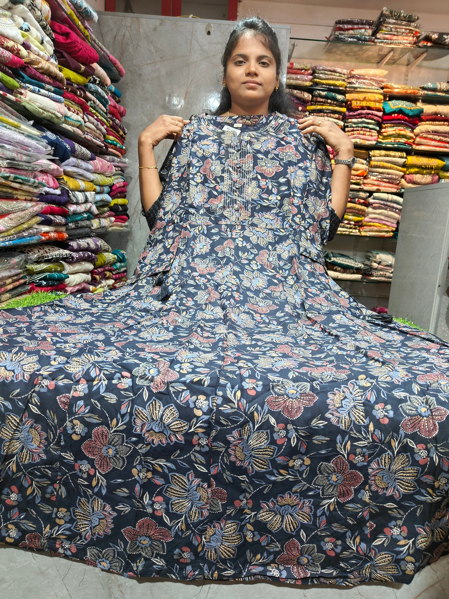 Plus Size Rayon Cotton Anarkali Kurti for Women 3XL to 6XL – PSCS143 at ₹599