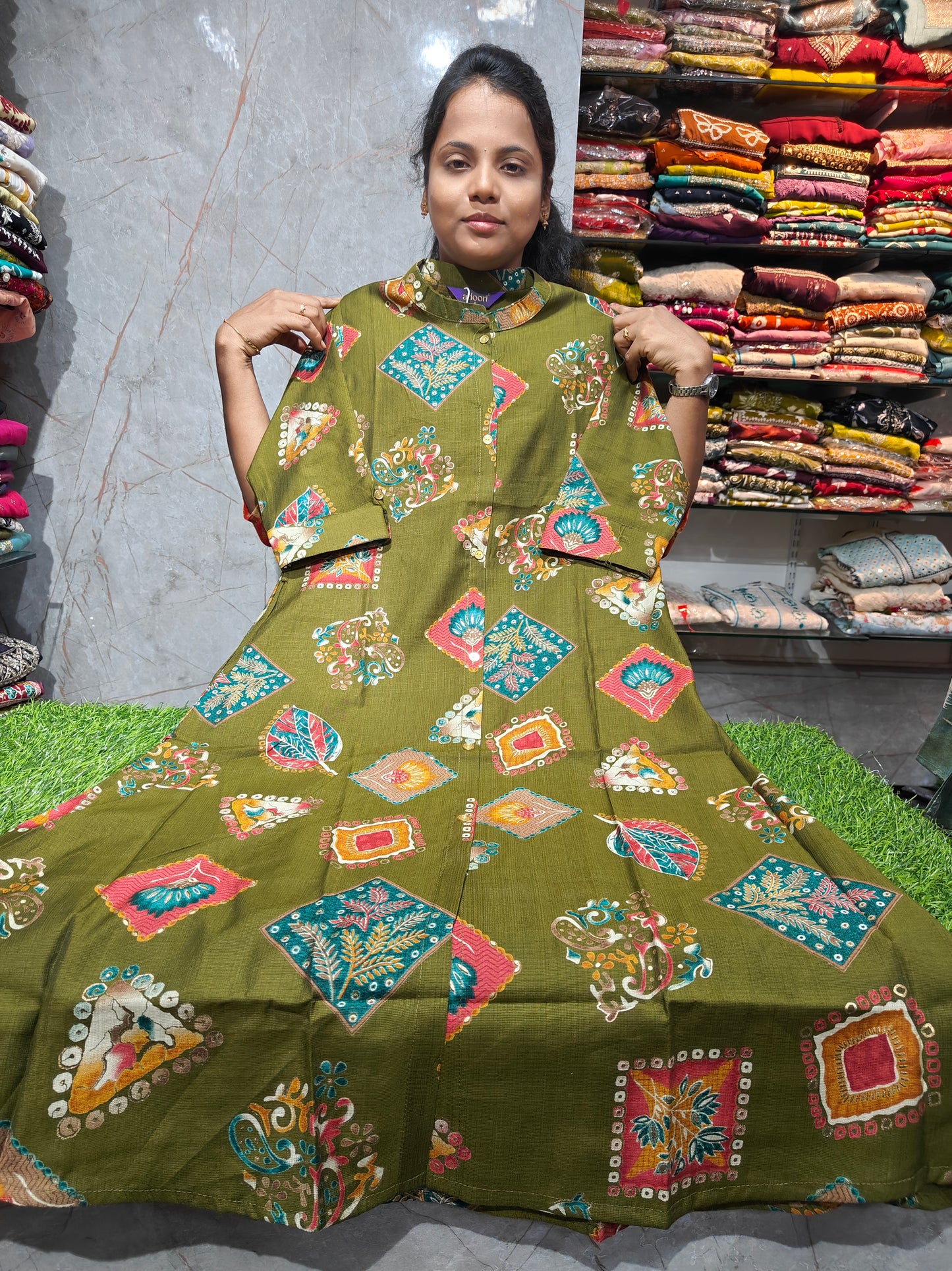 A-Line Vatican Fabric Kurti for Women | M to XXL | Premium Ethnic Wear | Aadi Mega Sale | Just ₹399