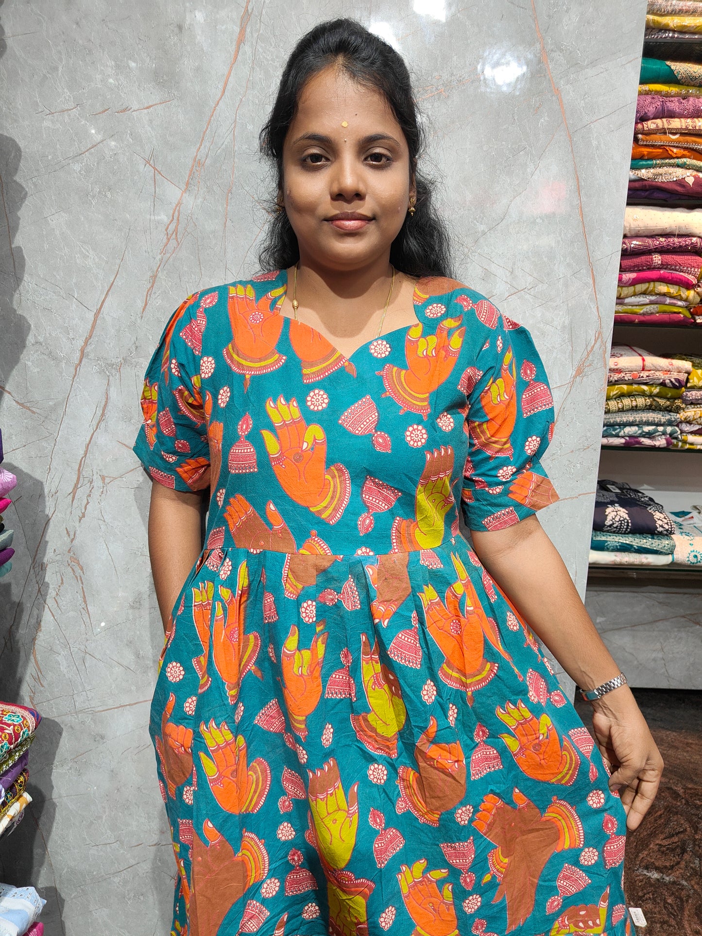 Kalamkari Maxi Collection with Pocket ā Just ā¹499