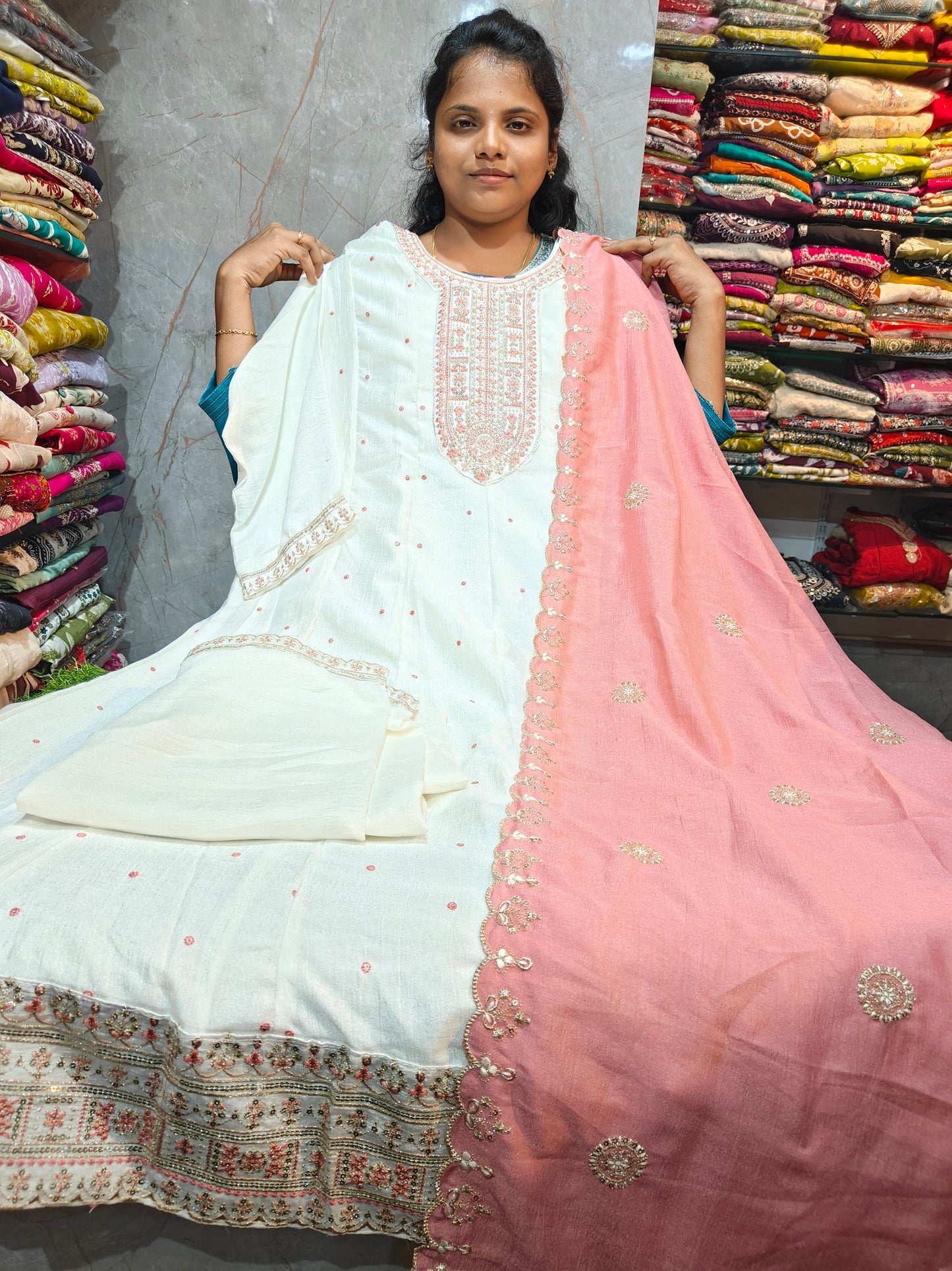 Grand Vichitra Silk Anarkali Full Set for Women 3XL to 5XL – PSFS132 at ₹999