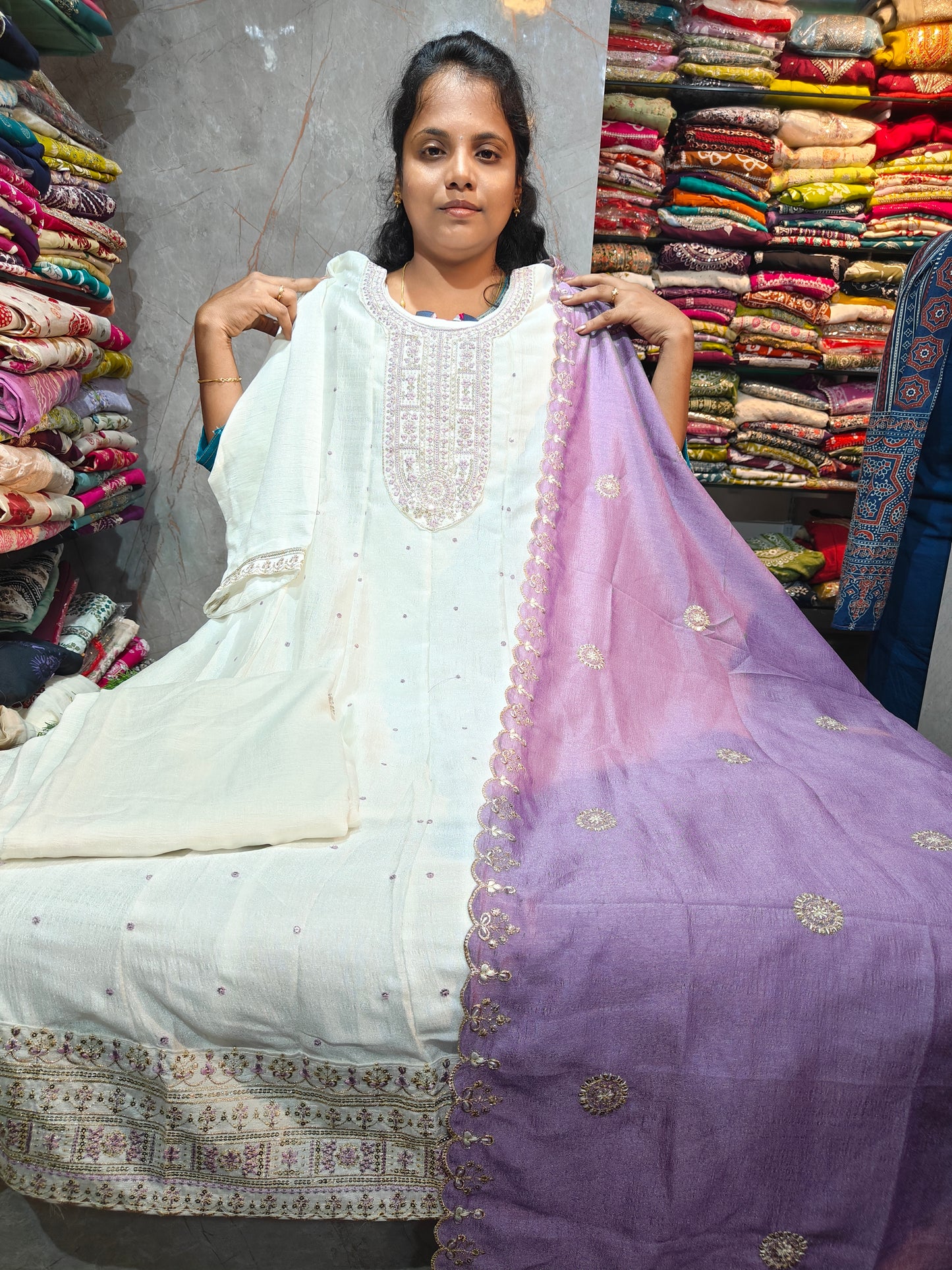 Grand Vichitra Silk Anarkali Full Set for Women 3XL to 5XL – PSFS132 at ₹999