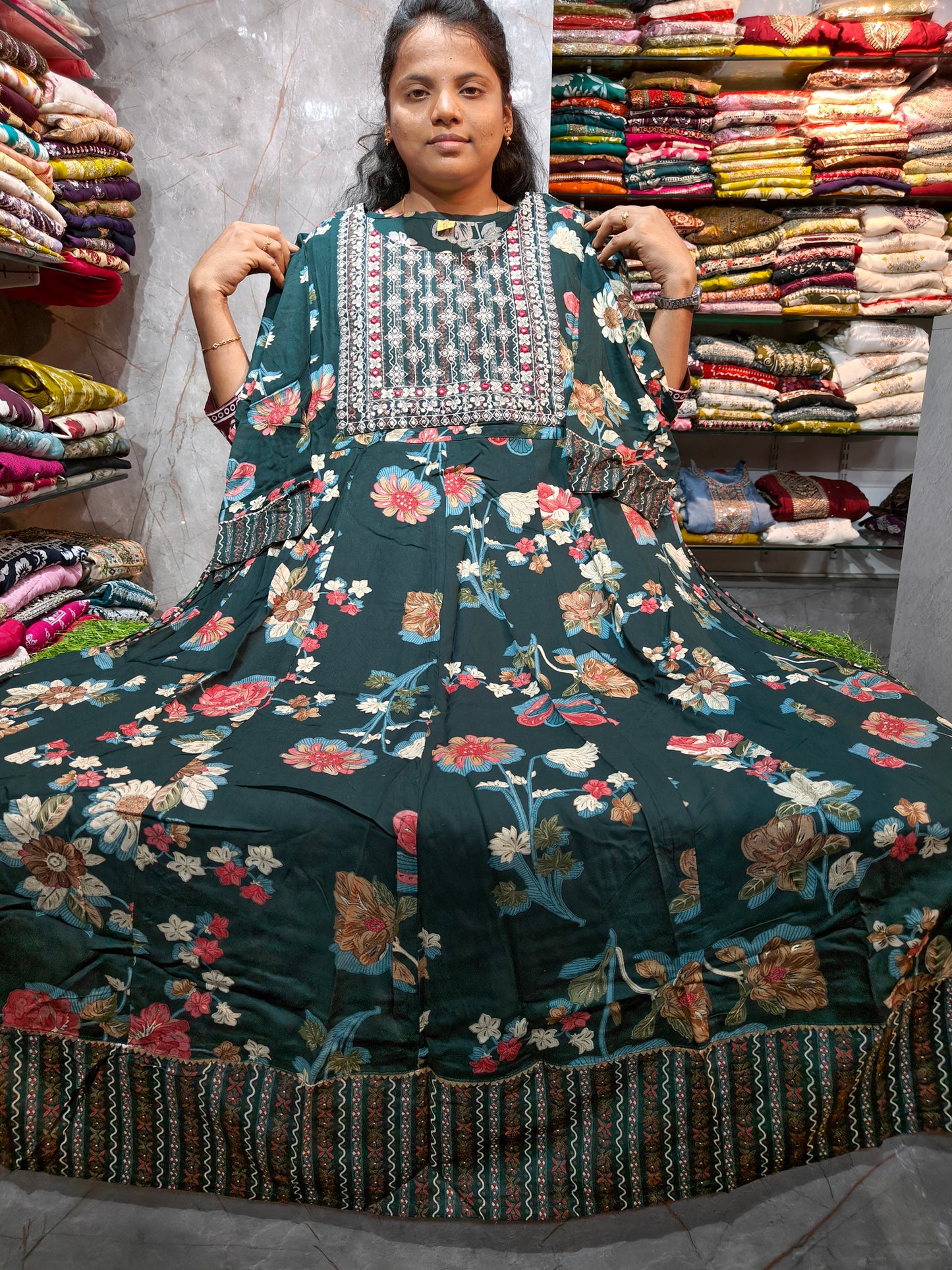 Rayon Anarkali Kurti for Plus Size Women | 4XL to 7XL | Just ₹650 | PSUK141