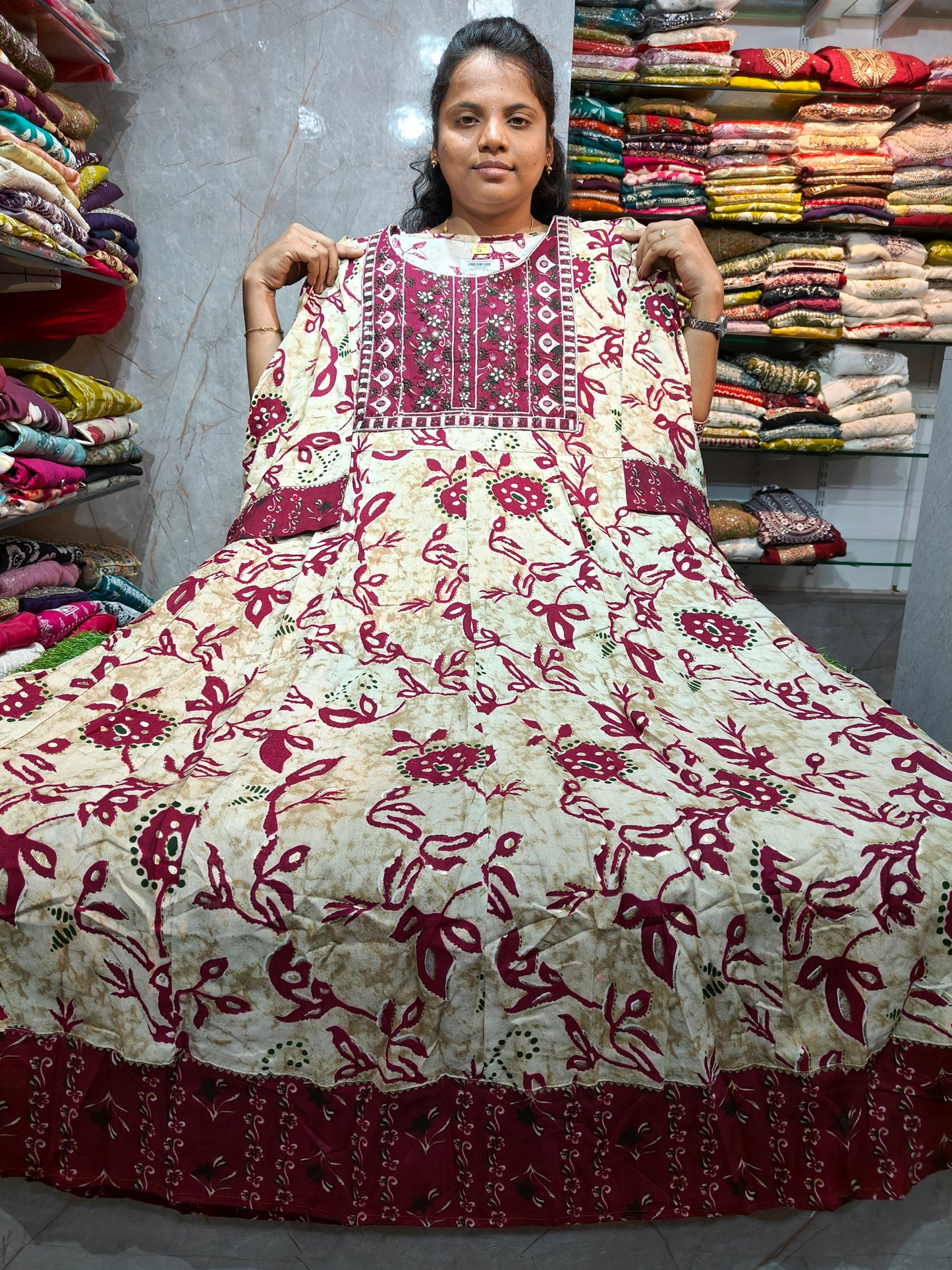 Rayon Anarkali Kurti for Plus Size Women | 4XL to 7XL | Just ₹650 | PSUK141