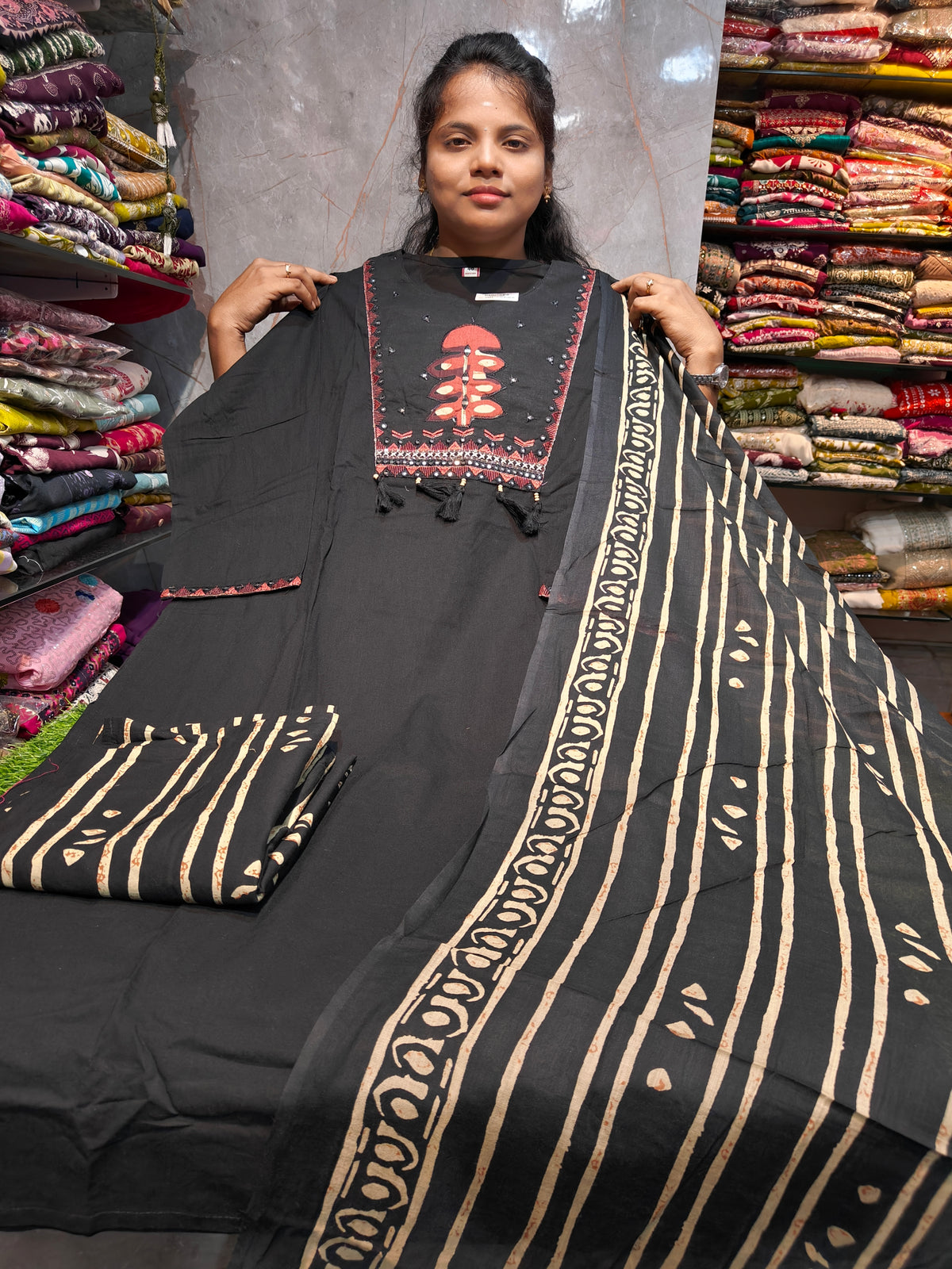 Plus Size Cotton Side Cut Kurti full set | PSFS62 | ₹1099 | 4XL to 7XL