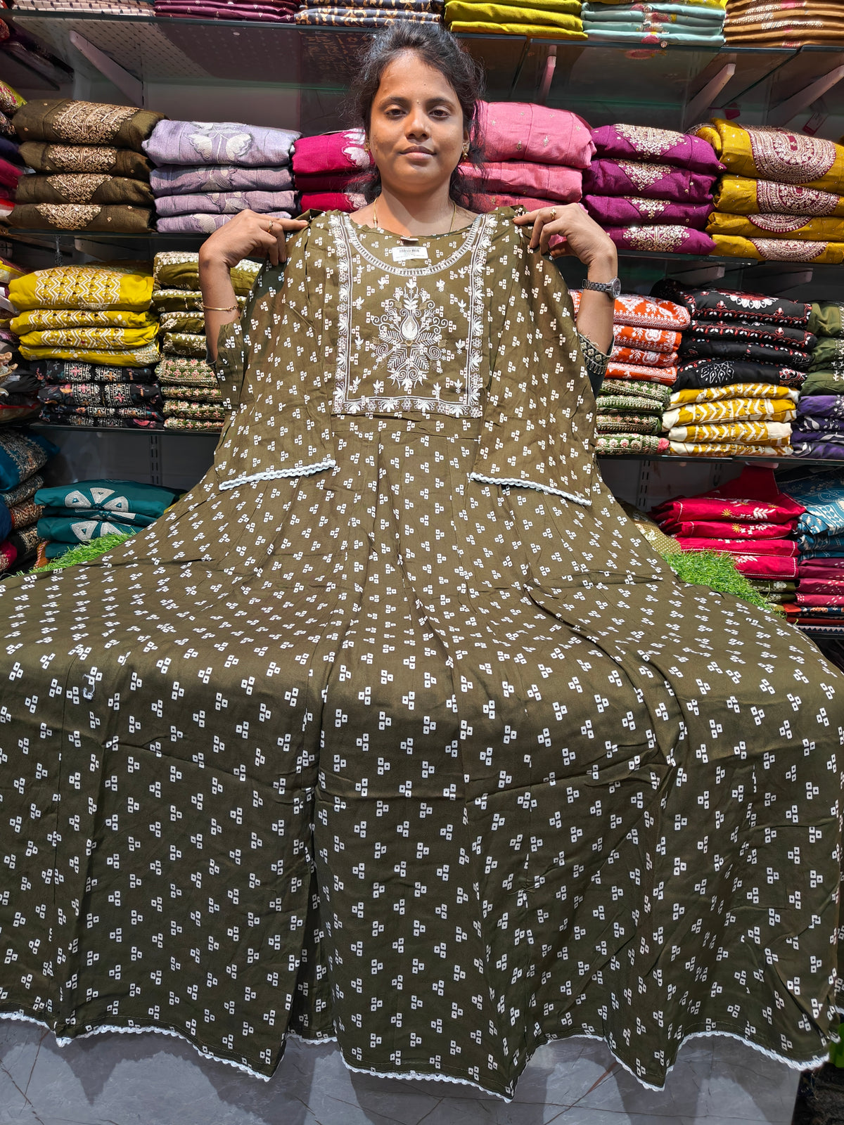 Rayon Cotton Anarkali Kurti | Plus Size 3XL to 6XL | PSUK61 | ₹550