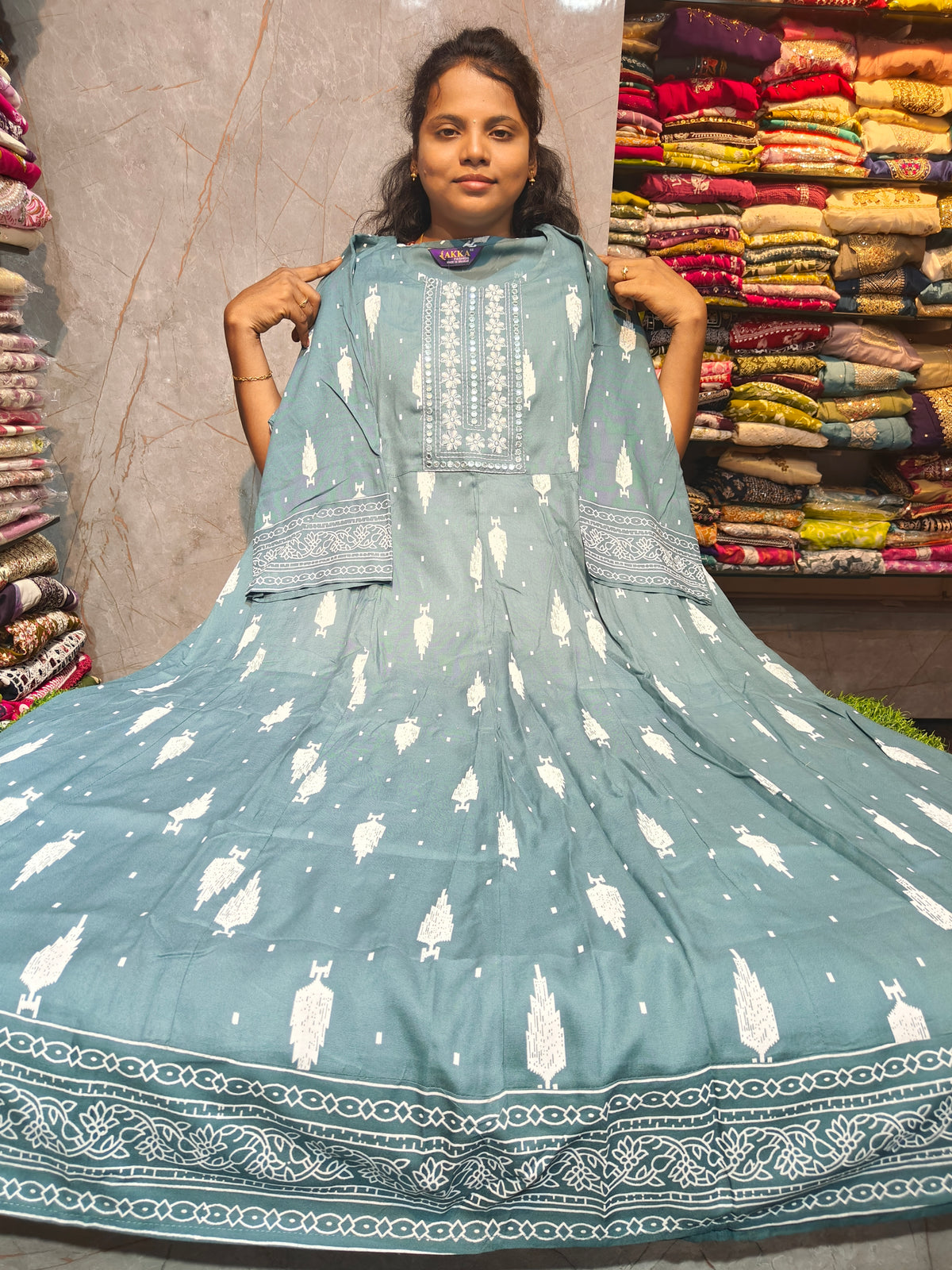 Rayon Cotton Anarkali Kurti 4XL to 6XL ₹499 | Plus Size Kurti PSUK100