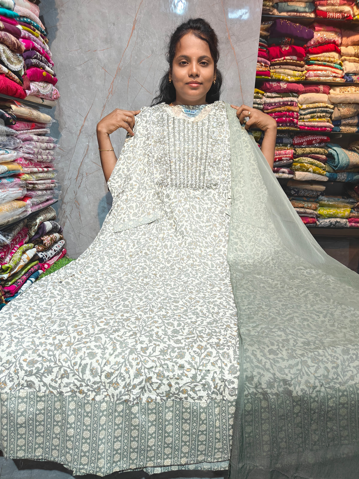 Rayon Cotton Anarkali Kurti with Dupatta | 4XL to 7XL PSTS12