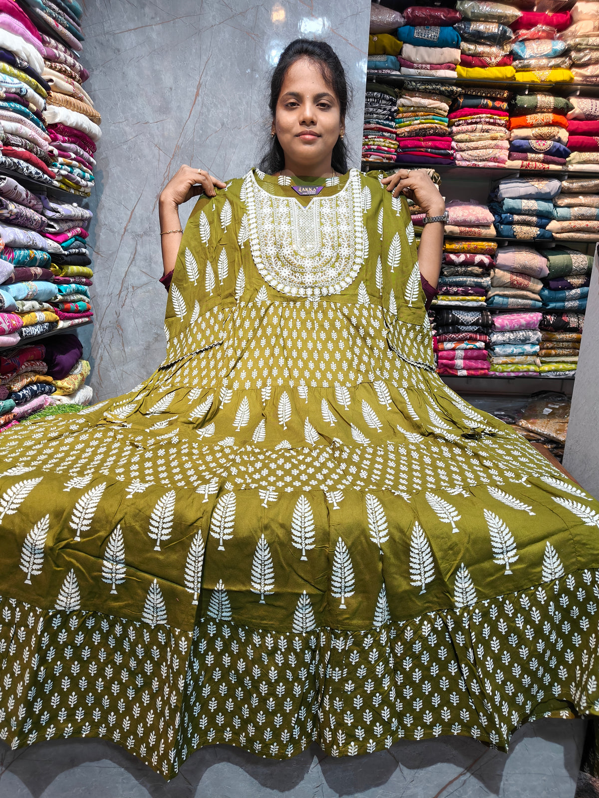 PSUK22 Plus Size Anarkali Flared Kurti 4XL to 6XL | Trending Plus Size Kurti | ā¹550