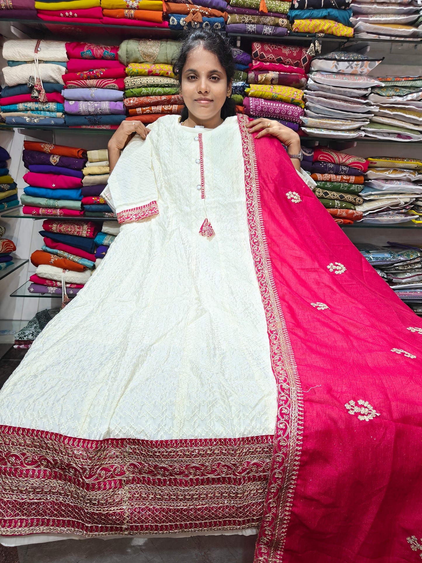 π₯ Trending Anarkali Kurti With Dupatta β RSTS60 π₯