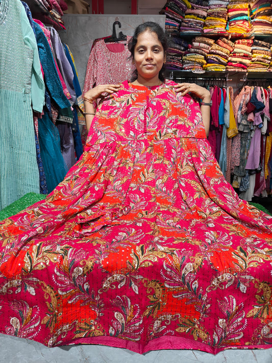 Fancy Anarkali Kurti – Elegant Festive Wear | AKP620 – ₹620