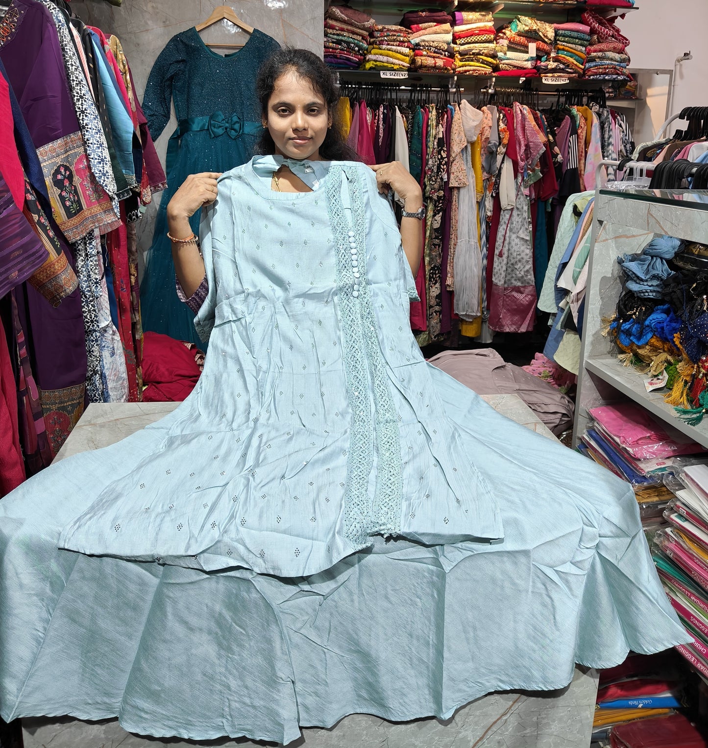 Long Anarkali Kurti – LAK699 (M to XXL) – ₹699