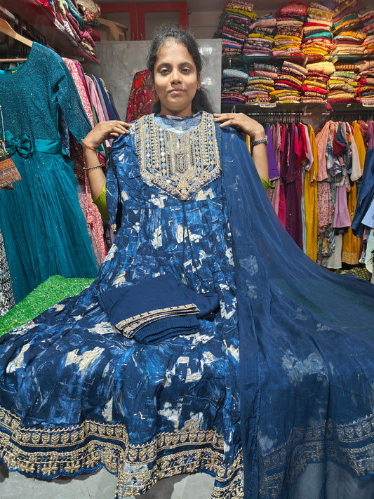 Anarkali Cotton Set | Sizes M to XXL | ₹849 | Code USS1849