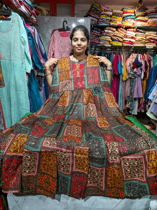 "Fancy Multi-Colour Kurti – Stylish Ethnic Wear | AK547 – ₹547"