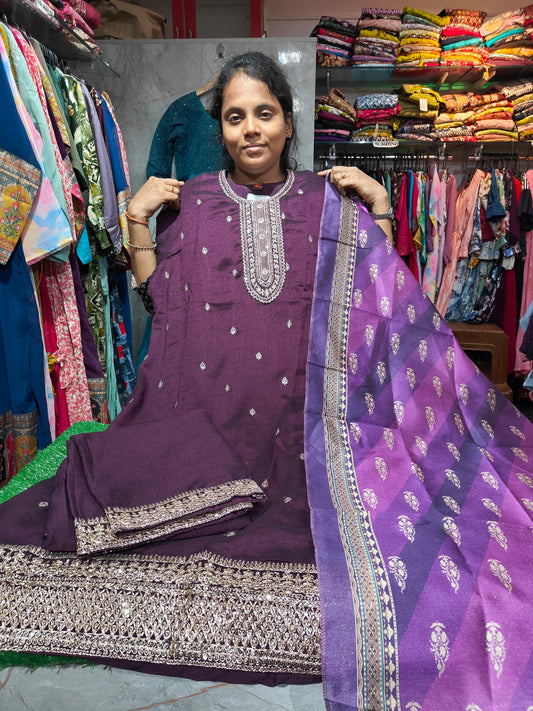 Silk Salwar Set | 4XL to 6XL – ₹799 | SSF799