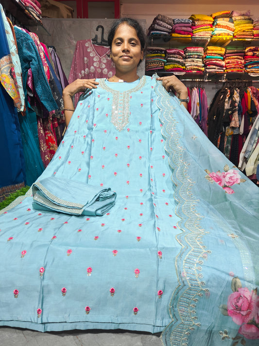 Roman Silk Fancy Plus Size Salwar Set | 3XL to 5XL | NIT1199A