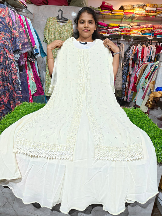 Fancy Anarkali Kurti – Georgette Fabric | L, XXL, 3XL | Elegant Women’s Wear | ₹699 | AKFL699