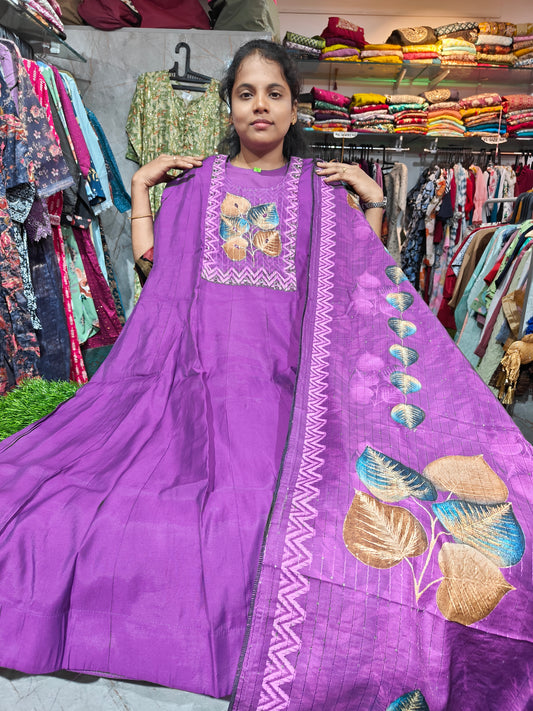 Silk Top with Shawl Set – XL & XXL | Premium Ethnic Wear for Women | ₹699 | STSP699