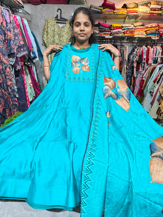 Silk Top with Shawl Set – XL & XXL | Premium Ethnic Wear for Women | ₹699 | STSP699