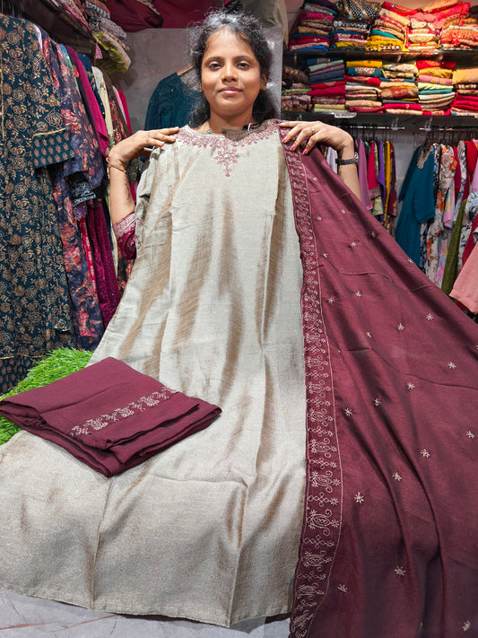 Silk Partywear Salwar Set – SSM849 | Elegant Ethnic Wear for Women | Sizes M to XXL | Price ₹849