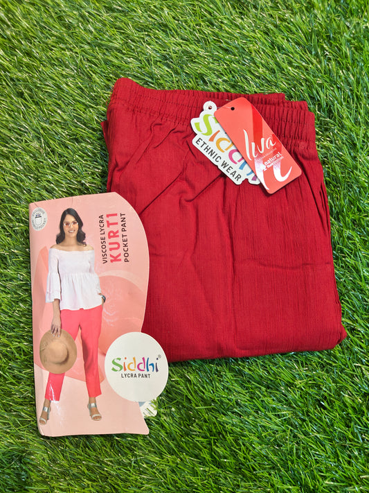 Branded Cotton Lycra Straight Pants for Women – Stylish & Comfortable – Just ₹299