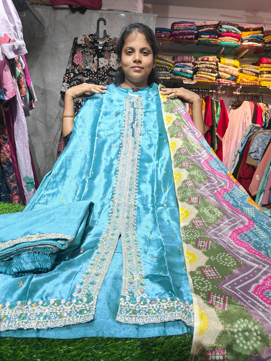 Fancy SILK Partywear Salwar Set – M to XXL Sizes (RSFS1)