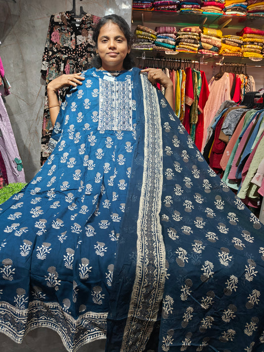 Anarkali Top with Shawl – Cotton Rayon | XL & XXL | Elegant Women’s Wear | ₹649 | RSTS31