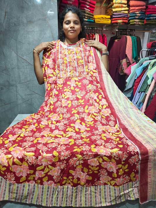 Umbrella Kurtis with Shawl – Mega Clearance Sale Just ₹499 | Keerthi Fashion Store