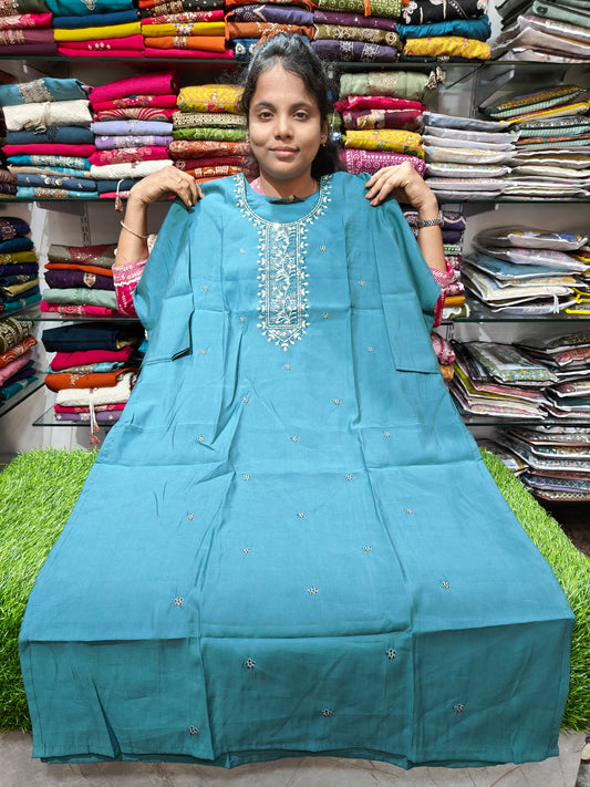 Buy Silk Straight Cut Kurti PSUK5 with Lining Online in Tamil Nadu | Simple Work Kurti | Keerthi Fashion Store