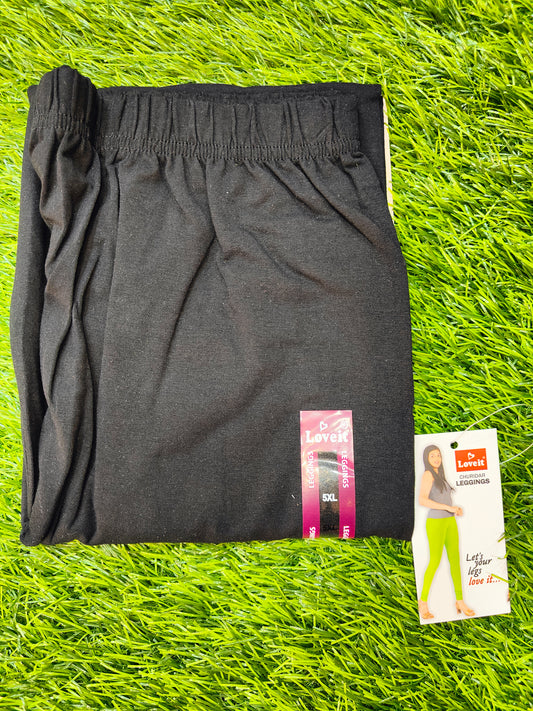 Plus Size Cotton Lycra Leggings 4XL & 5XL – Stretchable & Comfortable – Just ₹250