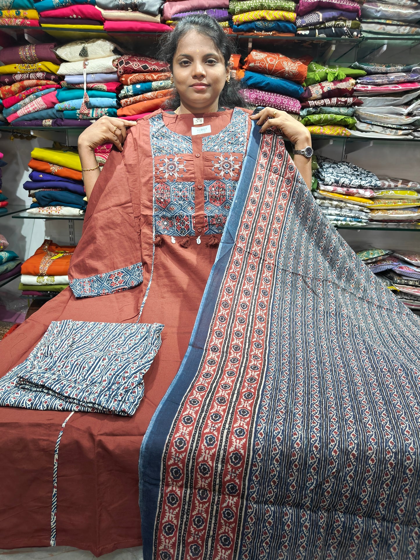 Plus Size Cotton Salwar Set | 4XL–7XL | PSCS56 | Just ₹899