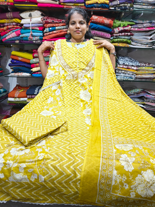 Cotton Anarkali Set | 3XL–6XL | PSCS64 | Just ₹899