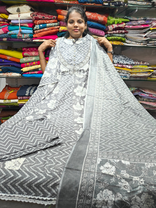 Cotton Anarkali Set | 3XL–6XL | PSCS64 | Just ₹899