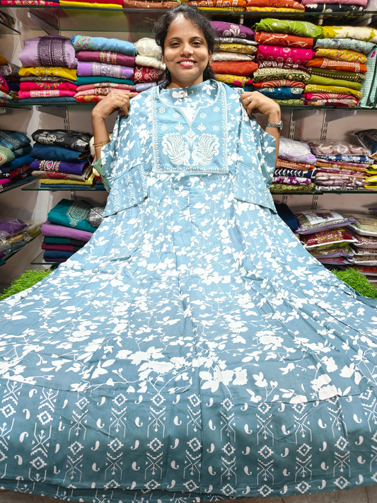 Rayon Cotton Anarkali Kurti 4XL to 6XL ₹499 | Plus Size Kurti PSUK96