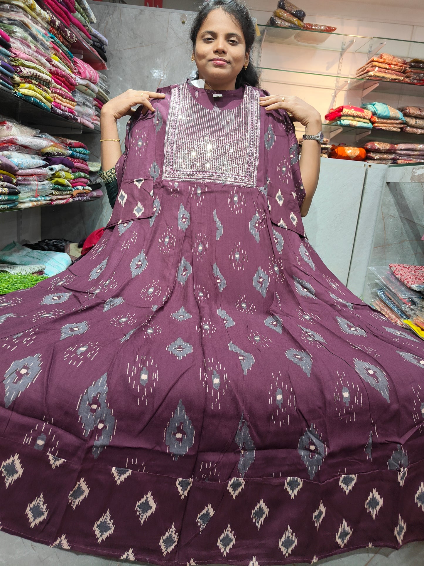 Rayon Anarkali Kurti Only | XL & XXL Sizes | Code: RSUK23 | ₹499 Only