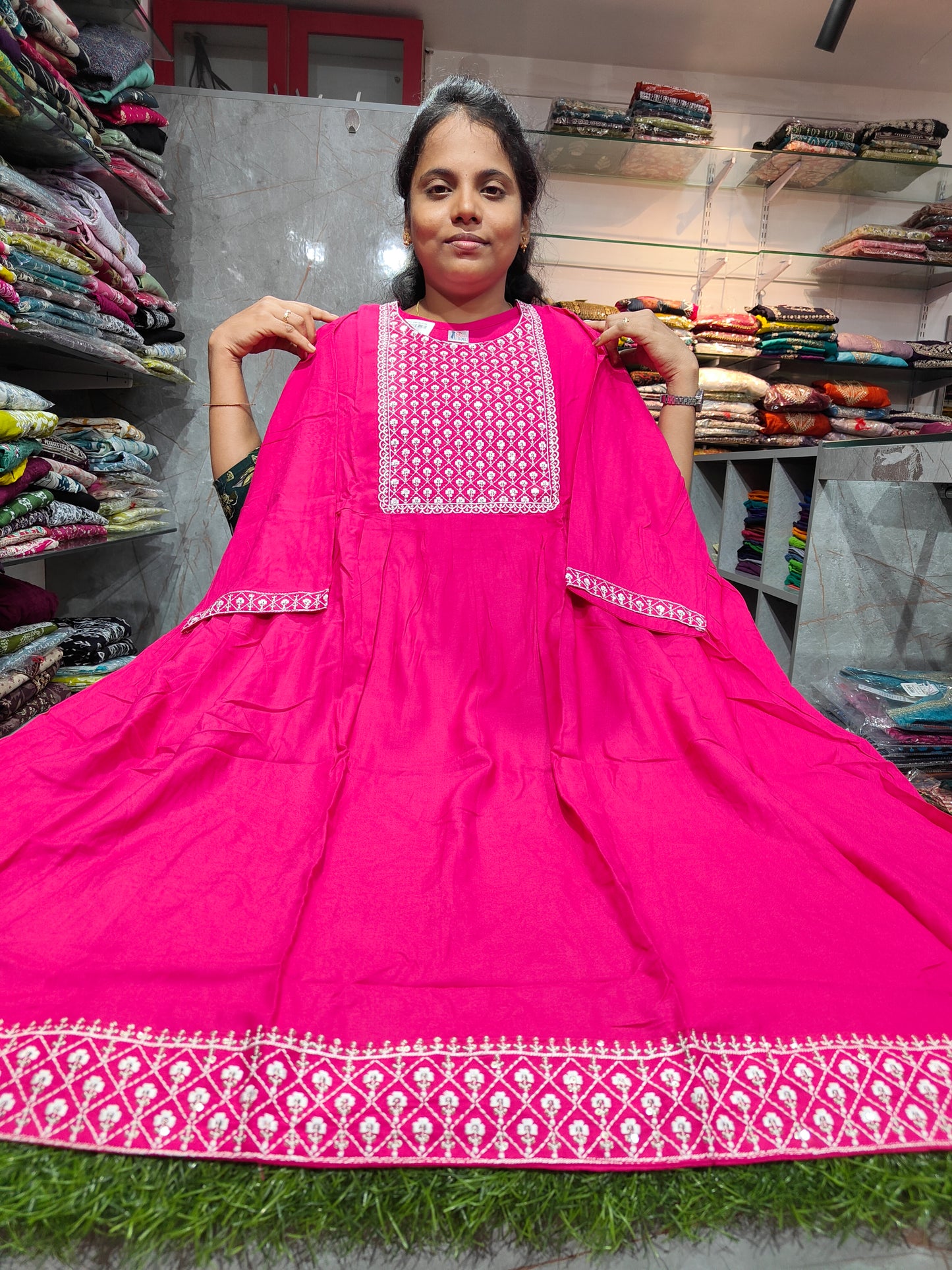 Plus Size Rayon Cotton Anarkali Kurti 3XL to 6XL – Soft & Comfortable Daily Wear Kurti for Women | PSUK53 | ₹499