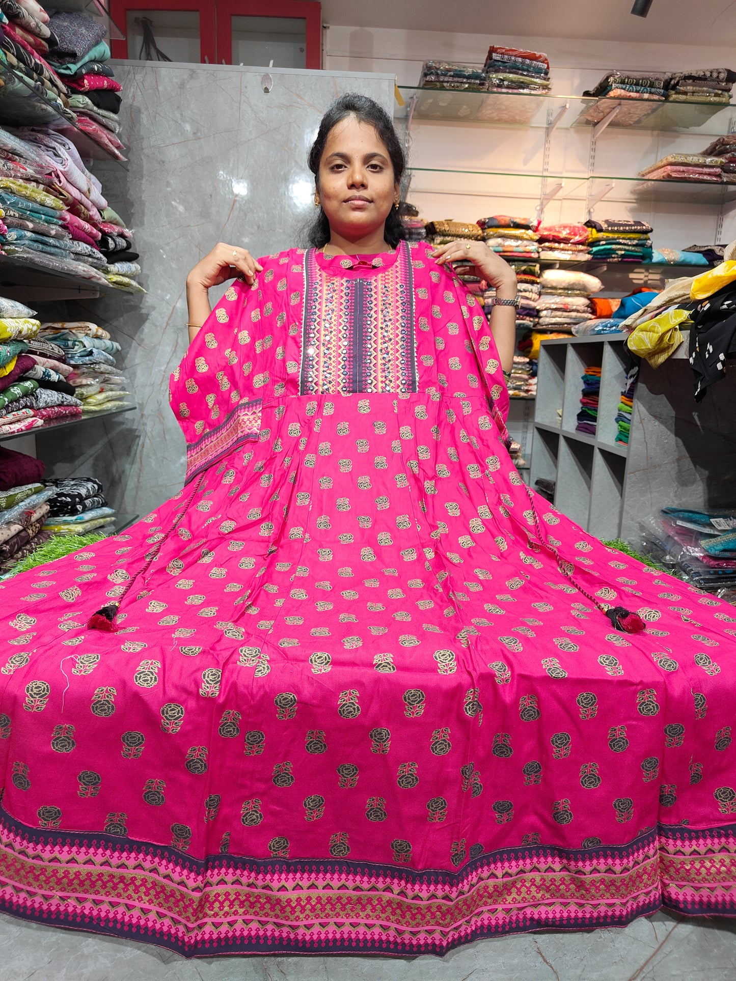 Plus Size Rayon Cotton Anarkali Kurti 3XL to 6XL | PSUK63 | Just ₹599 ✨