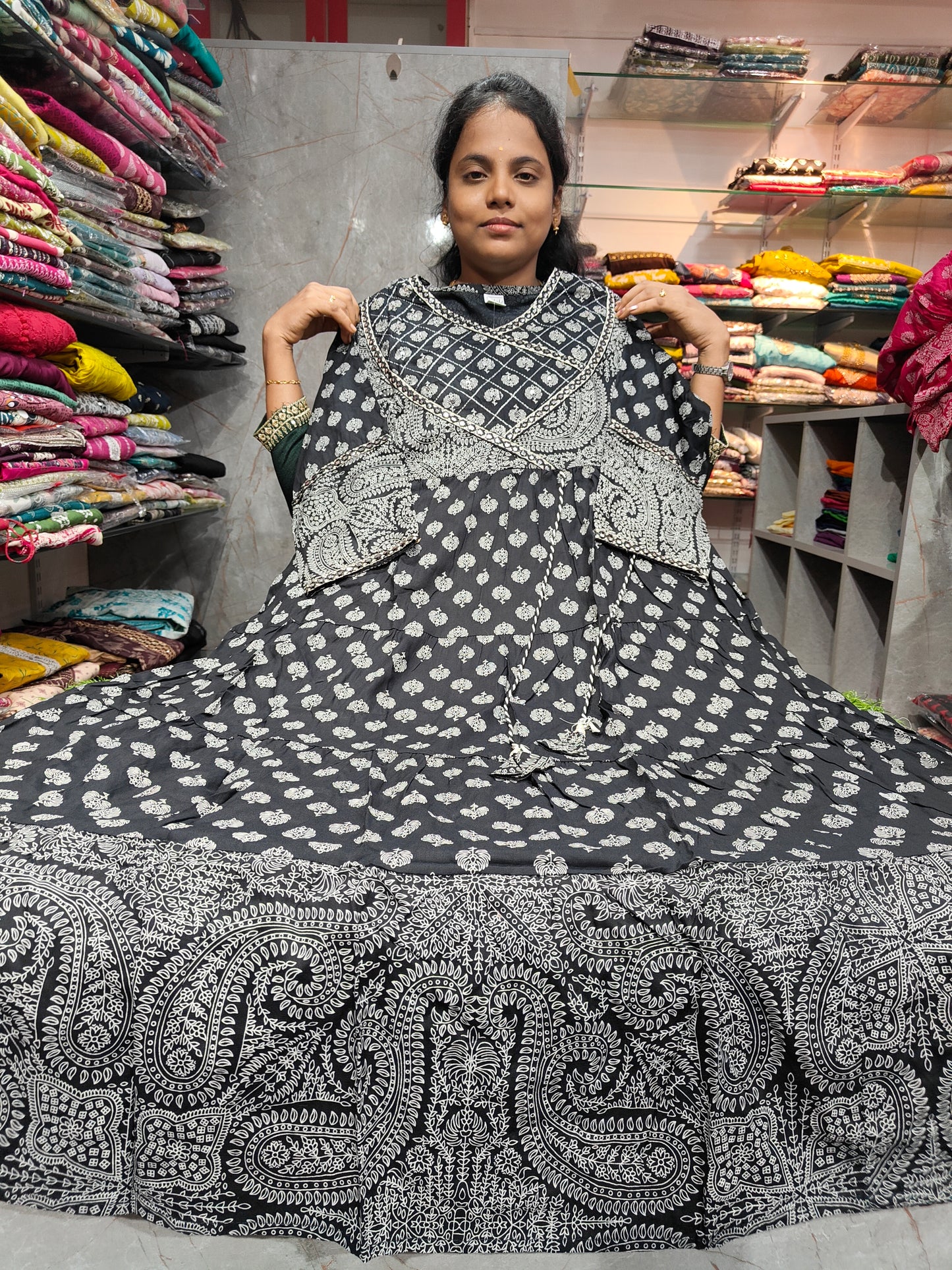 Rayon Cotton Anarkali Kurti Frock Model 4XL to 6XL – PSUK107