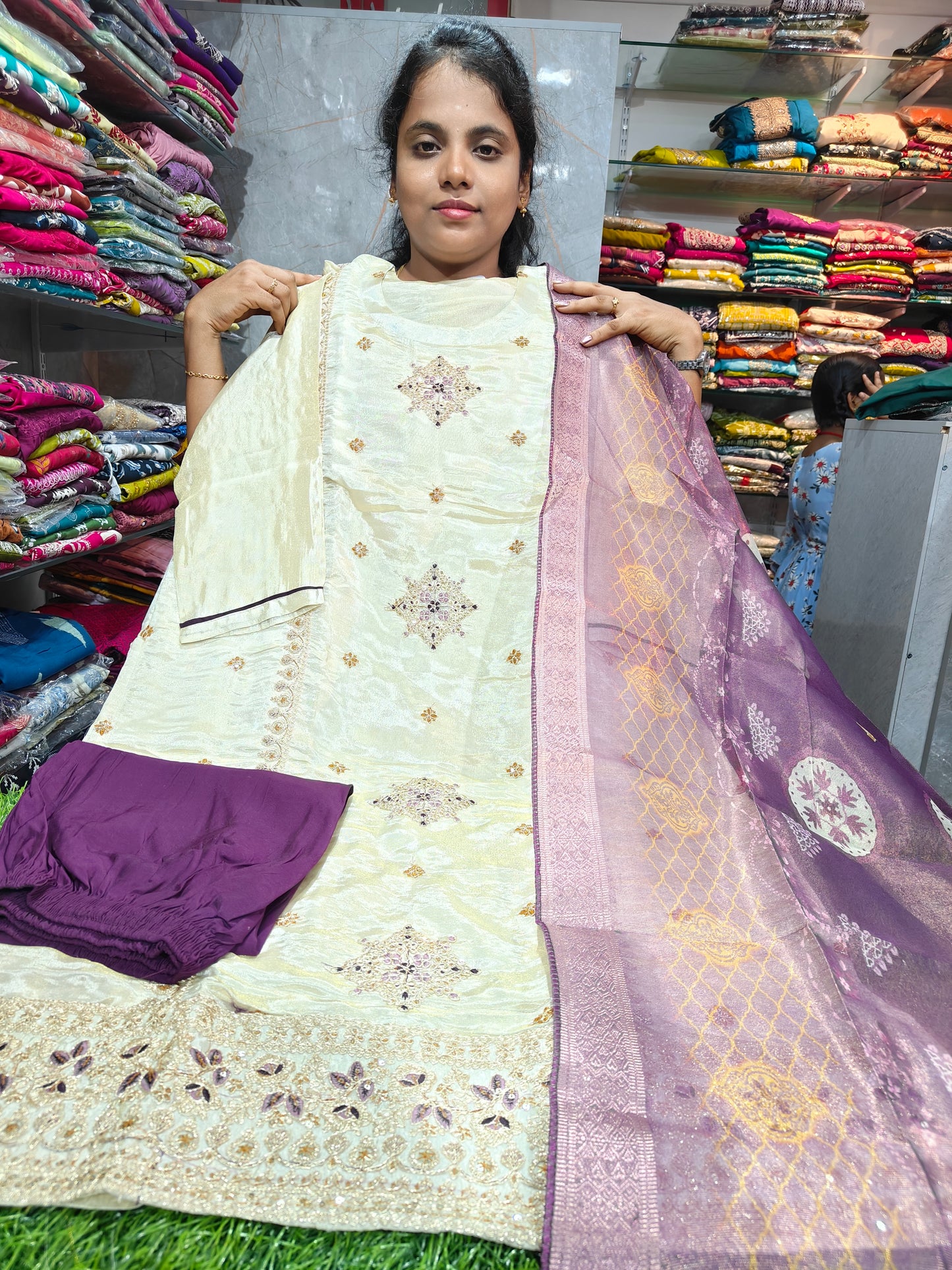 PSFS85 Beautiful Trendy Design Silk Salwar Set for Women – Elegant Straight Cut Ethnic Wear | Partywear Collection | 3XL to 5XL | Just ₹1099