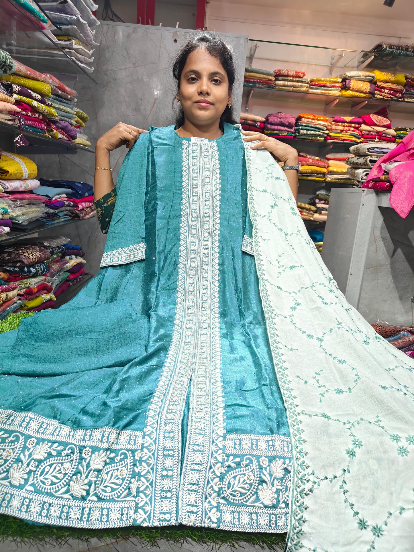 Grand Partywear Anarkali A-Line Salwar Set for Women – Elegant Ethnic Wear RSFS62 at ₹1099