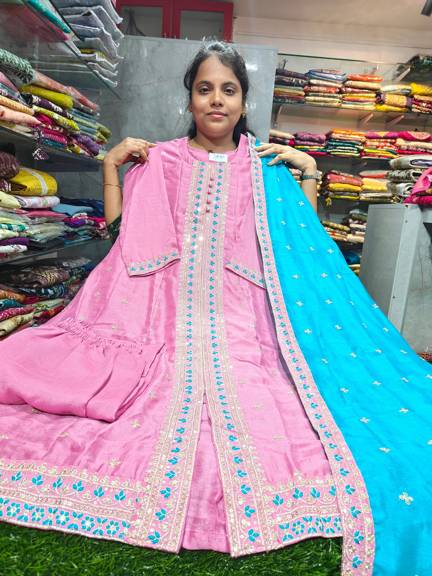 Grand Partywear Anarkali A-Line Salwar Set for Women – Elegant Ethnic Wear RSFS40 at ₹1199